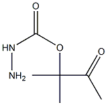Carbazic acid, ester with 3-hydroxy-3-methyl-2-butanone (7CI) Struktur
