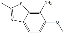 7-Benzothiazolamine,6-methoxy-2-methyl-(9CI) Structure