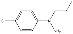 1-(1-(4-chlorophenyl)propyl)hydrazine 结构式