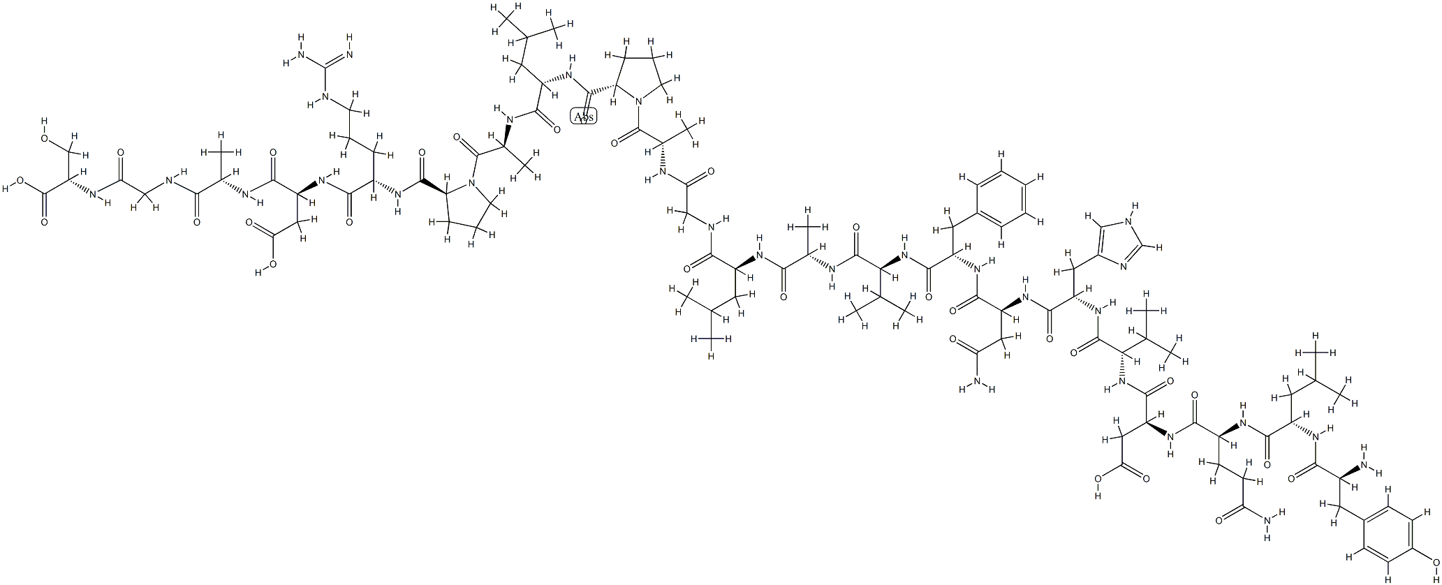 (Tyr27)-pTH (27-48) (human) Struktur