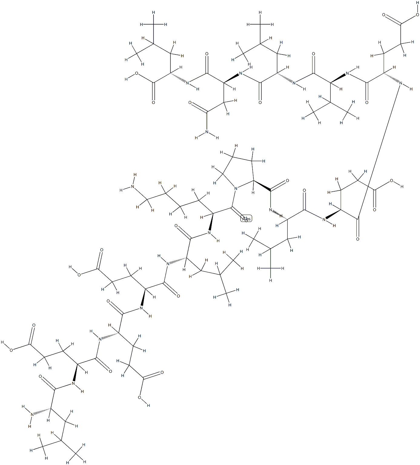 interleukin-2 (59-72) 结构式