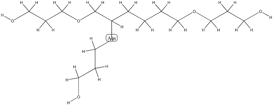 .alpha.,.alpha.',.alpha.''-1,2,6-hexanetriyltris[.omega.-hydroxy-Poly[oxy(methyl-1,2-ethanediyl)] Structure