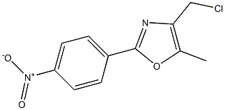 4-(CHLOROMETHYL)-2-(4-NITROPHENYL)-5-METHYLOXAZOLE Structure