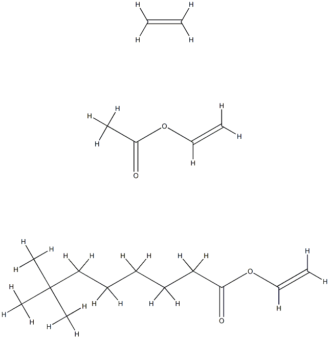 Neodecanoic acid, ethenyl ester, polymer with ethene and ethenyl acetate Structure