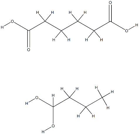 己二酸与丁二醇的聚合物, 9080-04-0, 结构式