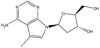 7-Deaza-2'-deoxy-7-iodoadenosine Structure