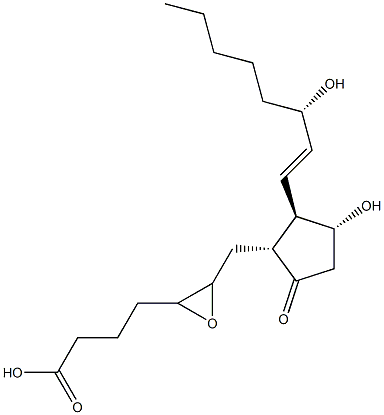 5(6)-epoxyprostaglandin E1 alpha Structure
