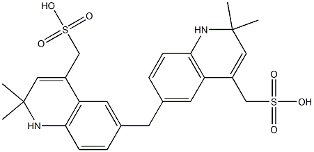 6,6'-methylenebis(2,2-dimethyl-4-methanesulfonic acid-1,2-dihydroquinoline),90829-56-4,结构式