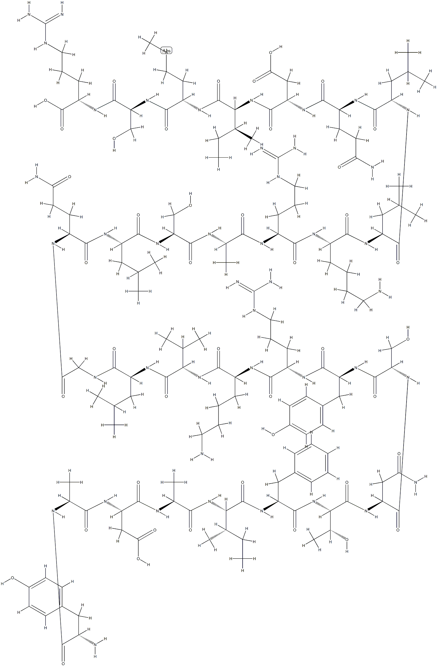 somatotropin releasing hormone (1-29) Structure