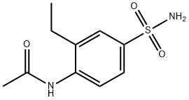 AcetaMide, N-[4-(aMinosulfonyl)-2-ethylphenyl]- 结构式