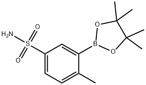 4-methyl-3-(4,4,5,5-tetramethyl-1,3,2-dioxaborolan-2-yl)benzenesulfonamide Structure