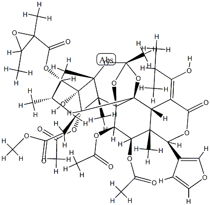 90930-96-4 11α,12α-Bis(acetyloxy)-15-[(Z)-2-methyl-1-hydroxypropylidene]phragmalin 30-acetate 3-(2,3-dimethyloxiranecarboxylate)