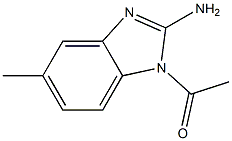 1H-Benzimidazol-2-amine,1-acetyl-5-methyl-(9CI),90964-24-2,结构式