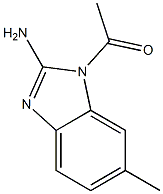 1H-Benzimidazol-2-amine,1-acetyl-6-methyl-(9CI) 结构式