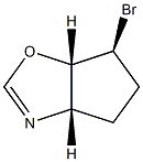 4H-Cyclopentoxazole,6-bromo-3a,5,6,6a-tetrahydro-,(3a-alpha-,6-alpha-,6a-alpha-)-(9CI) Structure