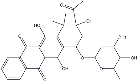 4-demethoxy-10,10-dimethyldaunomycin Struktur