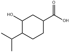 rac-3-Hydroxy-4-isopropyl-cyclohexanecarboxylic Acid Struktur