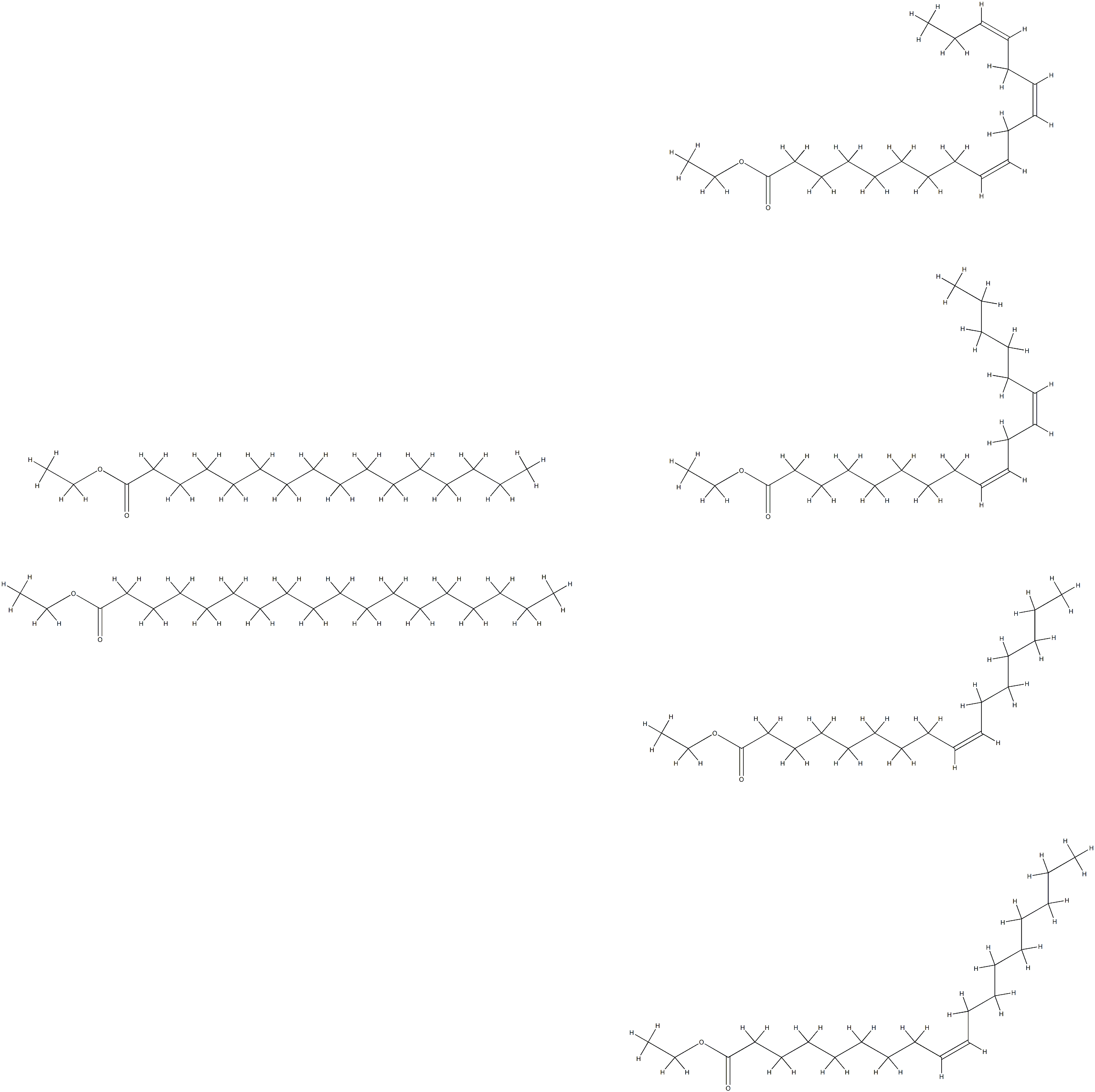 鳄梨油酸乙酯, 91078-91-0, 结构式