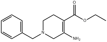 5-Amino-1-benzyl-1,2,3,6-tetrahydro-pyridine-4-carboxylic acid ethyl ester Structure