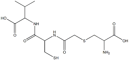 delta-carboxymethylcysteinyl-cysteinyl-valine 结构式