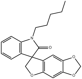 1-CYCLOPENTYL-1,2-DIHYDRO-6',10',12'-TRIOXASPIRO[INDOLE-3,4'-TRICYCLO[7.3.0.0^{3,7}]DODECANE]-1',3'(7'),8'-TRIEN-2-ONE 结构式