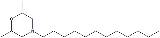 4-十二烷基-2,6-二甲基吗啉, 91315-15-0, 结构式