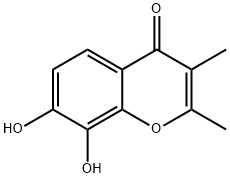 Chromone, 7,8-dihydroxy-2,3-dimethyl- (6CI,7CI) Struktur