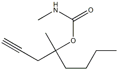 Carbamic acid, methyl-, 1-butyl-1-methyl-3-butynyl ester (6CI,7CI) Structure