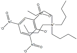 テトラブチルアミニウム·2,4,6-トリニトロベンゼン-1-オラート 化学構造式