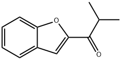 1-(1-苯并呋喃-2-基)-2-甲基丙-1-酮 结构式