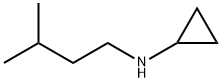 N-(3-メチルブチル)シクロプロパンアミン 化学構造式