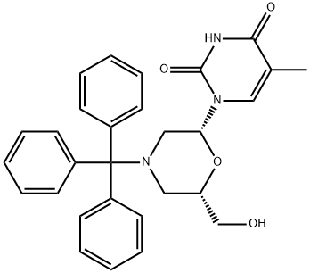 7'-OH-N-trityl Morpholino thyMine