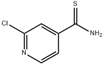 2-クロロピリジン-4-カルボチオ酸アミド 化学構造式