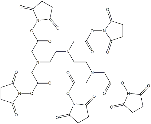 diethylenetriamine N-hydroxysuccinimide pentaester Structure