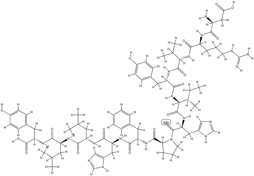 PROANGIOTENSIN-12 (ラット) 化学構造式