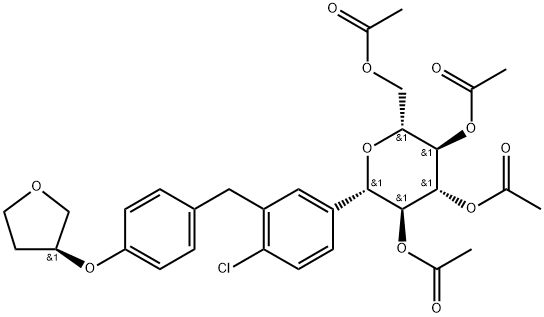 Acetoxy Empagliflozin 化学構造式