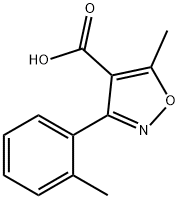 4-Isoxazolecarboxylicacid,5-methyl-3-o-tolyl-(7CI) Structure