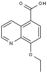5-Quinolinecarboxylicacid,8-ethoxy-(7CI) Structure