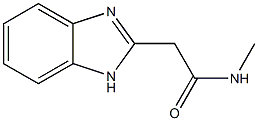 1H-Benzimidazole-2-acetamide,N-methyl-(9CI) Struktur