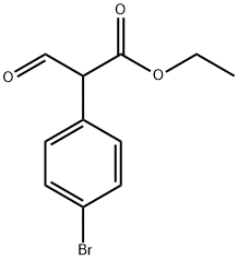 Benzeneacetic acid, 4-broMo-.alpha.-forMyl-, ethyl ester Structure