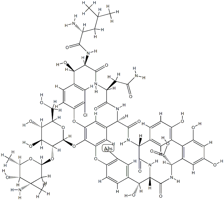 56-デメチルバンコマイシン 化学構造式