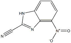 1H-Benzimidazole-2-carbonitrile,4-nitro-(9CI) Structure