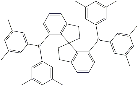 (R)-(+)-7,7′-Bis[di(3,5-dimethylphenyl)phosphino]-2,2′,3,3′-tetrahydro-1,1′-spirobiindene Structure