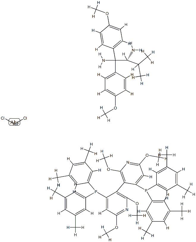 (R)-Xyl-P-Phos RuCl2 (R)-Daipen, Ru 8.1% Structure