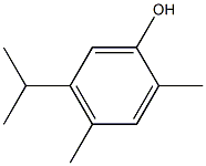 2,4-二甲基-5-(1-甲基乙基)苯酚 结构式