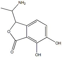 Phthalide, 3-(1-aminoethyl)-6,7-dihydroxy- (6CI,7CI) Struktur
