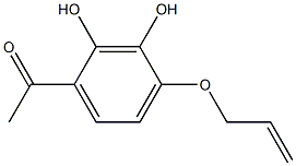 Acetophenone, 4-(allyloxy)-2,3-dihydroxy- (7CI) Struktur