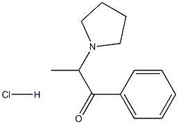α-Pyrrolidinopropiophenone (hydrochloride), 92040-10-3, 结构式