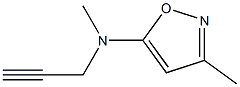 5-Isoxazolamine,N,3-dimethyl-N-2-propynyl-(9CI) Structure