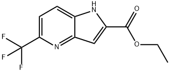 ethyl 5-(trifluoromethyl)-1H-pyrrolo[3,2-b]pyridine-2-carboxylate Structure